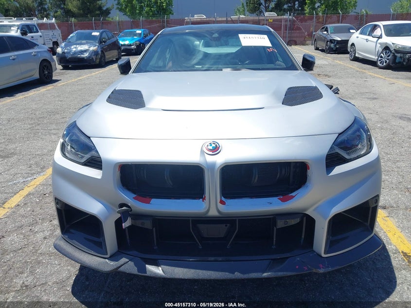 2024 BMW M2 VIN 3MF13DM05R8D89408 IAAI salvage auction — FRONT & REAR, Salvage (California), sold $31,000 on 2026-07-13 (photo 6)