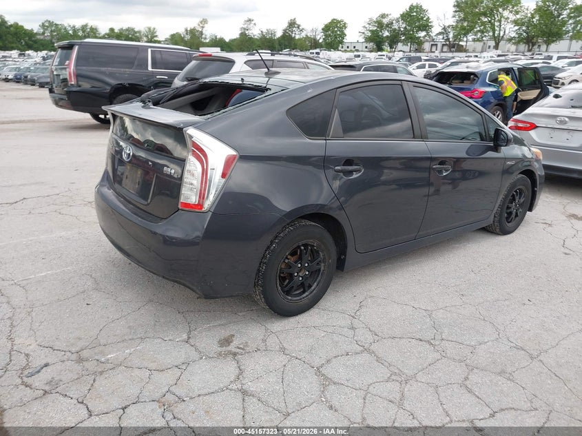 2013 Toyota Prius VIN JTDKN3DU6D1689132 IAAI salvage auction — HAIL, Clear (Missouri), sold $1,850 on 2026-07-13 (photo 4)