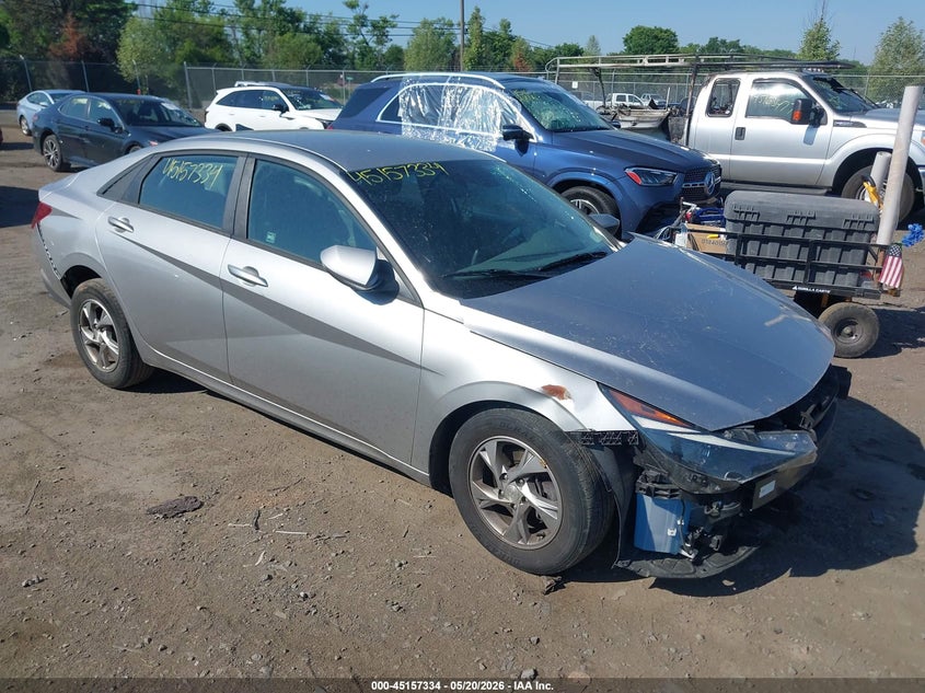 2021 Hyundai Elantra VIN 5NPLL4AG8MH016589 IAAI salvage auction — FRONT & REAR, Salvage (Virginia), sold $2,850 on 2026-07-14 (photo 1)