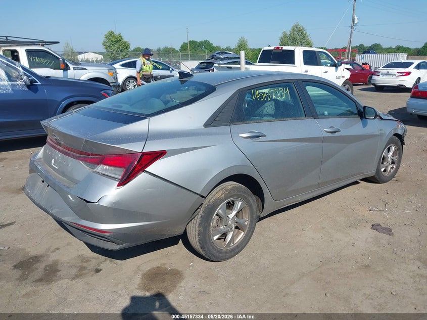 2021 Hyundai Elantra VIN 5NPLL4AG8MH016589 IAAI salvage auction — FRONT & REAR, Salvage (Virginia), sold $2,850 on 2026-07-14 (photo 4)