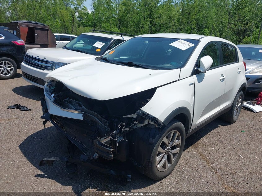 2015 Kia Sportage VIN KNDPBCAC1F7759078 IAAI salvage auction — FRONT END, Salvage (Ohio), sold $900 on 2026-07-07 (photo 2)