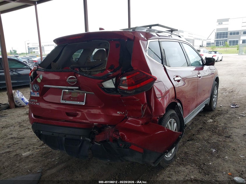 2017 Nissan Rogue VIN JN8AT2MT9HW394106 IAAI salvage auction — REAR END, Original (Texas), sold $1,850 on 2026-07-21 (photo 4)