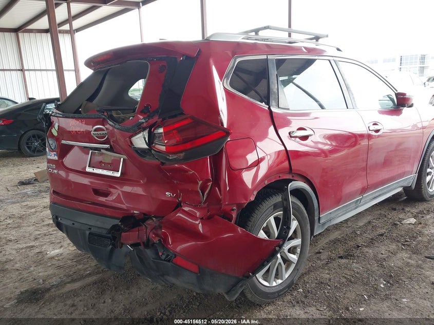 2017 Nissan Rogue VIN JN8AT2MT9HW394106 IAAI salvage auction — REAR END, Original (Texas), sold $1,850 on 2026-07-21 (photo 6)