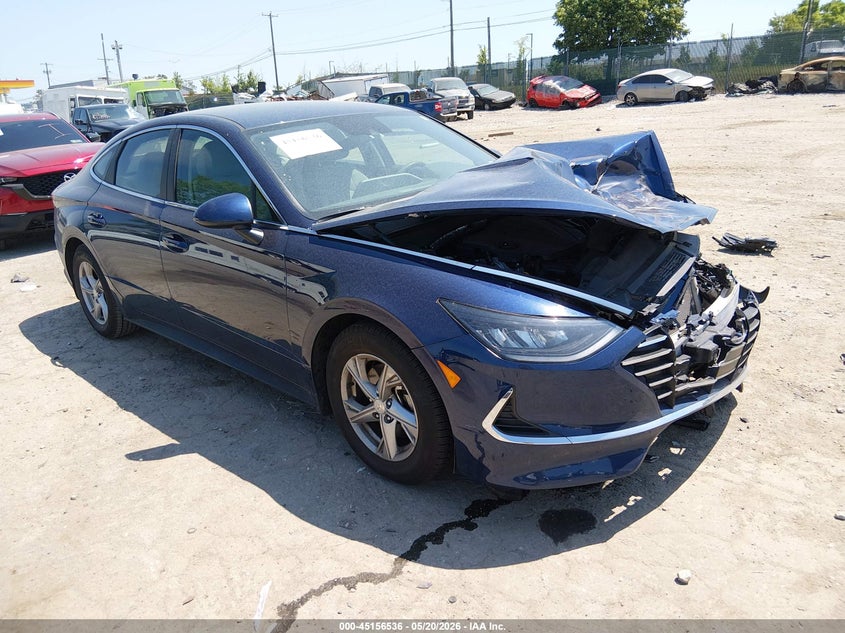 2021 Hyundai Sonata VIN 5NPEG4JAXMH075555 IAAI salvage auction — FRONT END, Salvage (Pennsylvania), sold $2,500 on 2026-07-31 (photo 1)