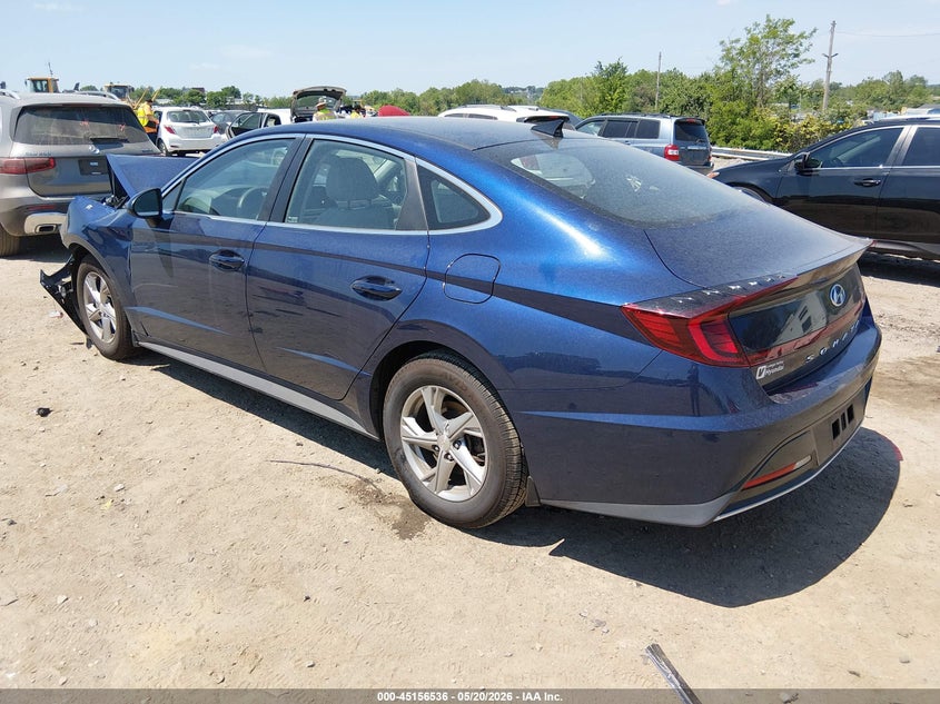 2021 Hyundai Sonata VIN 5NPEG4JAXMH075555 IAAI salvage auction — FRONT END, Salvage (Pennsylvania), sold $2,500 on 2026-07-31 (photo 3)