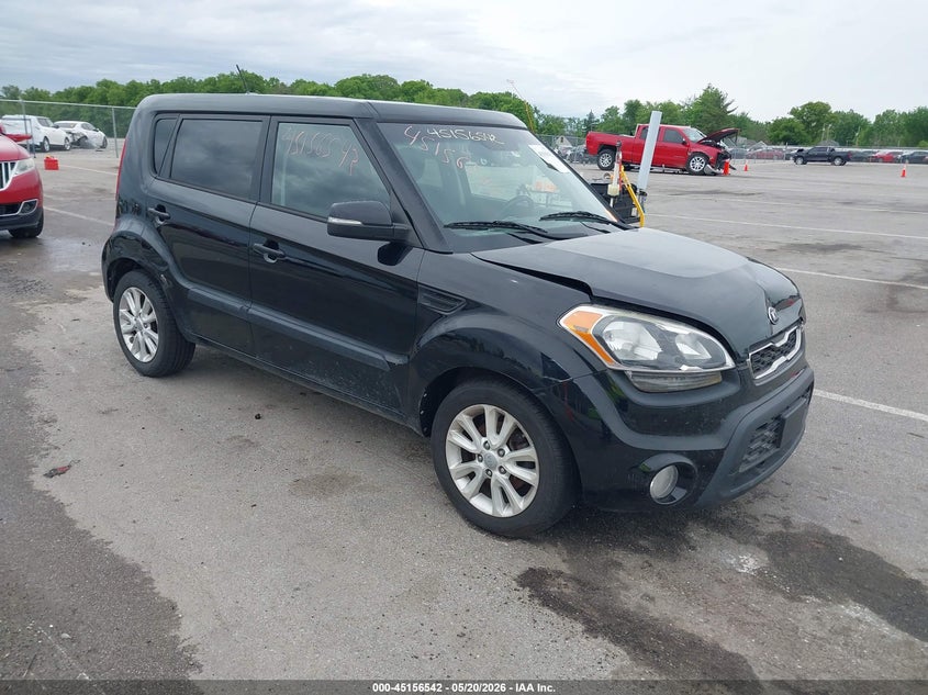 2013 Kia Soul VIN KNDJT2A63D7598320 IAAI salvage auction — ENGINE DAMAGE, Clear (Indiana), sold $175 on 2026-07-24 (photo 1)