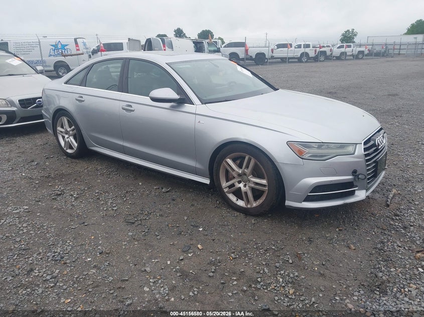 2016 Audi A6 VIN WAUGFAFC0GN012941 IAAI salvage auction — HAIL, Clear (Arkansas), sold $3,250 on 2026-07-22 (photo 1)
