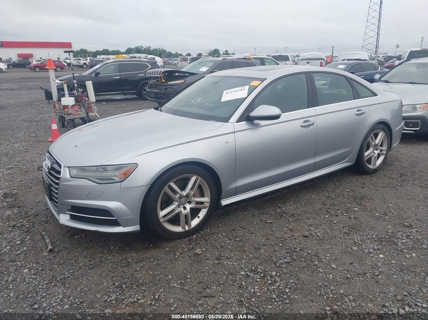 2016 Audi A6 VIN WAUGFAFC0GN012941 IAAI salvage auction — HAIL, Clear (Arkansas), sold $3,250 on 2026-07-22 (photo 2)