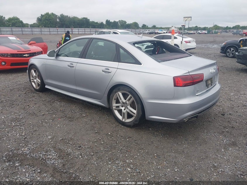 2016 Audi A6 VIN WAUGFAFC0GN012941 IAAI salvage auction — HAIL, Clear (Arkansas), sold $3,250 on 2026-07-22 (photo 3)