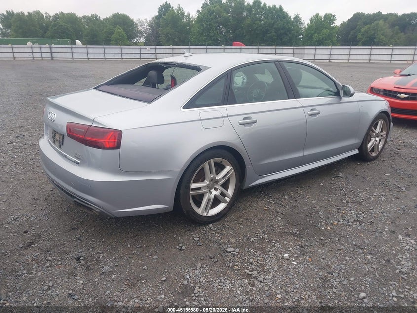 2016 Audi A6 VIN WAUGFAFC0GN012941 IAAI salvage auction — HAIL, Clear (Arkansas), sold $3,250 on 2026-07-22 (photo 4)