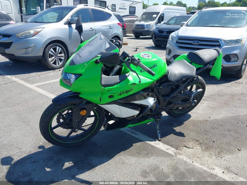 2009 Kawasaki Ex250 VIN JKAEXMJ169DA35547 IAAI salvage auction — LEFT & RIGHT, Salvage (North Carolina), sold $25 on 2026-07-21 (photo 2)