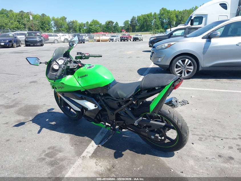 2009 Kawasaki Ex250 VIN JKAEXMJ169DA35547 IAAI salvage auction — LEFT & RIGHT, Salvage (North Carolina), sold $25 on 2026-07-21 (photo 3)