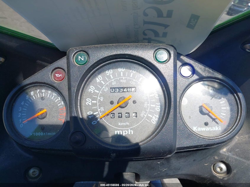 2009 Kawasaki Ex250 VIN JKAEXMJ169DA35547 IAAI salvage auction — LEFT & RIGHT, Salvage (North Carolina), sold $25 on 2026-07-21 (photo 7)