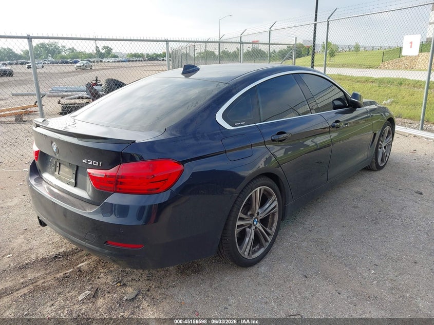 2017 BMW 4er VIN WBA4F7C38HG787875 IAAI salvage auction — HAIL, Original (Texas), sold $1,700 on 2026-07-28 (photo 4)