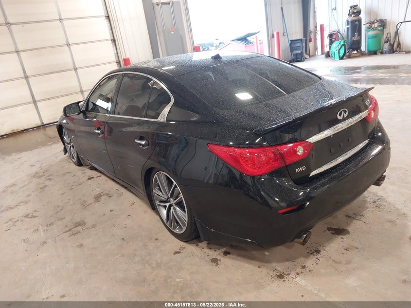 2015 Infiniti Q50 VIN JN1BV7AR9FM393839 IAAI salvage auction — UNKNOWN, Salvage (Iowa), sold $150 on 2026-07-21 (photo 3)