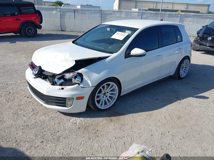 2014 Volkswagen Gti VIN WVWHD7AJ3EW008797 IAAI salvage auction — FRONT END, Rebuildable (Florida), sold $2,100 on 2026-07-18 (photo 2)