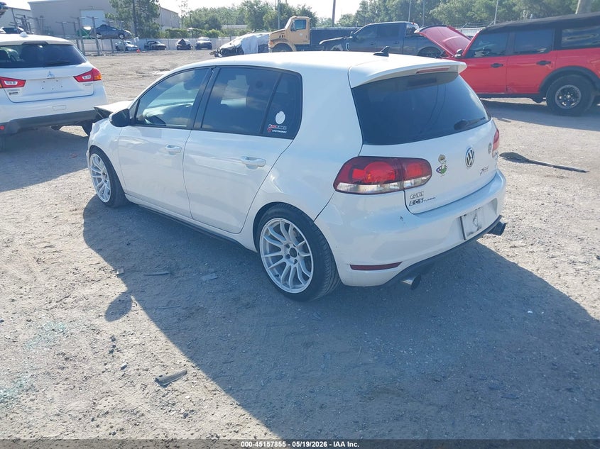 2014 Volkswagen Gti VIN WVWHD7AJ3EW008797 IAAI salvage auction — FRONT END, Rebuildable (Florida), sold $2,100 on 2026-07-18 (photo 3)
