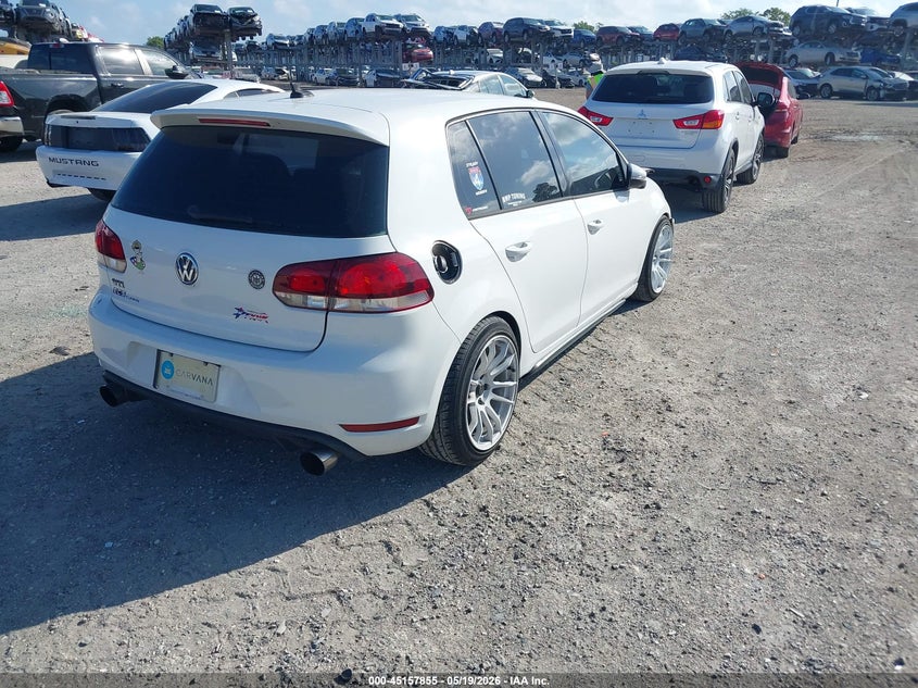 2014 Volkswagen Gti VIN WVWHD7AJ3EW008797 IAAI salvage auction — FRONT END, Rebuildable (Florida), sold $2,100 on 2026-07-18 (photo 4)