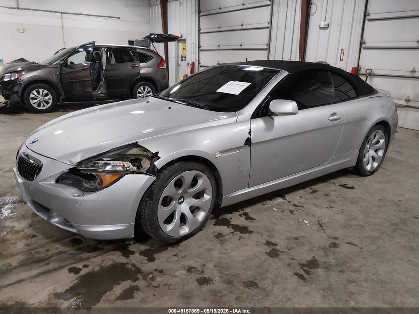 2007 BMW 6 series VIN WBAEK13567CN80521 IAAI salvage auction — LEFT FRONT, Salvage (Iowa), sold $475 on 2026-07-14 (photo 2)
