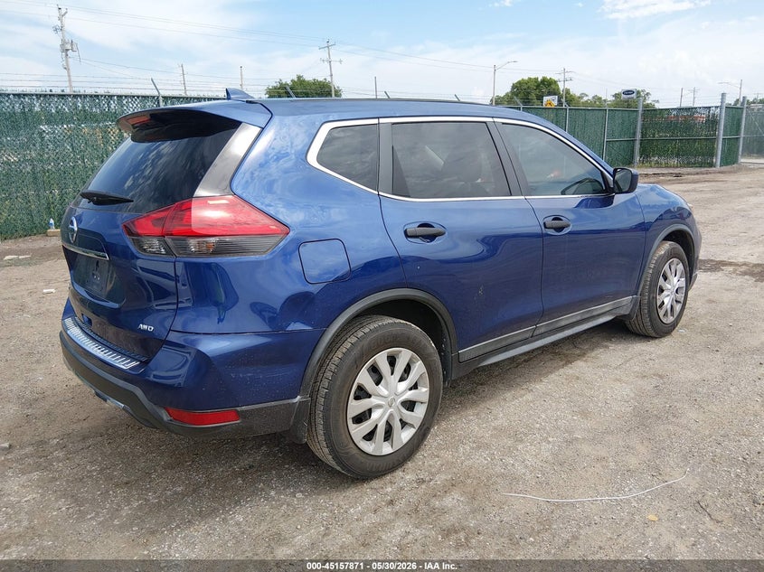 2017 Nissan Rogue VIN 5N1AT2MM7HC780623 IAAI salvage auction — HAIL, Salvage (Kansas), sold $2,800 on 2026-07-10 (photo 4)
