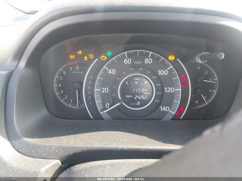 2016 Honda Cr-v VIN 5J6RM3H71GL021957 IAAI salvage auction — FRONT END, Salvage (Georgia), sold $3,150 on 2026-07-09 (photo 7)