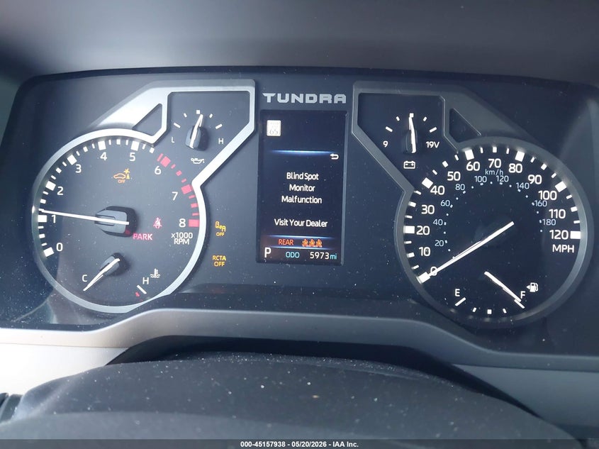 2025 Toyota Tundra VIN 5TFLA5DBXSX310377 IAAI salvage auction — LEFT REAR, Salvage (California), sold $23,700 on 2026-07-20 (photo 7)