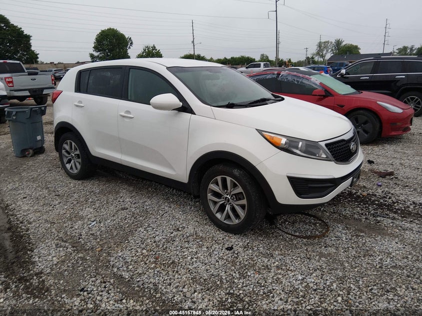 2016 Kia Sportage VIN KNDPB3AC4G7830064 IAAI salvage auction — HAIL, Clear (Missouri), sold $1,450 on 2026-07-30 (photo 1)