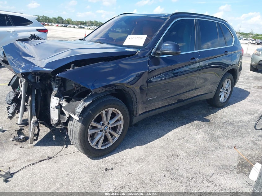 2015 BMW X5 VIN 5UXKR2C59F0H36124 IAAI salvage auction — FRONT END, Certificate Of Destruction (Florida), sold $25 on 2026-07-23 (photo 2)