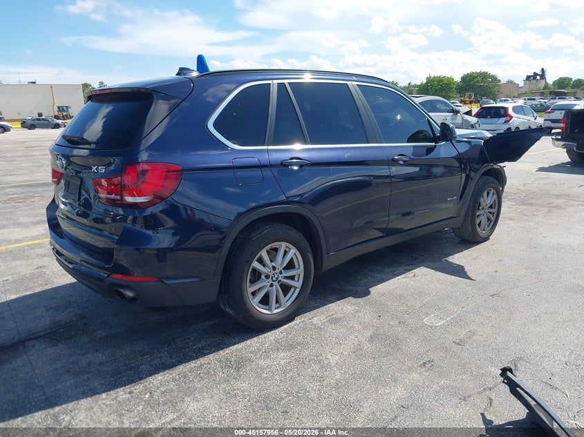2015 BMW X5 VIN 5UXKR2C59F0H36124 IAAI salvage auction — FRONT END, Certificate Of Destruction (Florida), sold $25 on 2026-07-23 (photo 4)