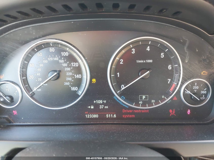 2015 BMW X5 VIN 5UXKR2C59F0H36124 IAAI salvage auction — FRONT END, Certificate Of Destruction (Florida), sold $25 on 2026-07-23 (photo 7)