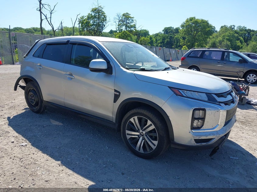 2021 Mitsubishi Outlander VIN JA4ARUAU1MU031222 IAAI salvage auction — LEFT SIDE, Salvage (New Jersey), sold $2,350 on 2026-07-21 (photo 1)