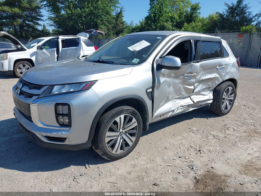 2021 Mitsubishi Outlander VIN JA4ARUAU1MU031222 IAAI salvage auction — LEFT SIDE, Salvage (New Jersey), sold $2,350 on 2026-07-21 (photo 2)