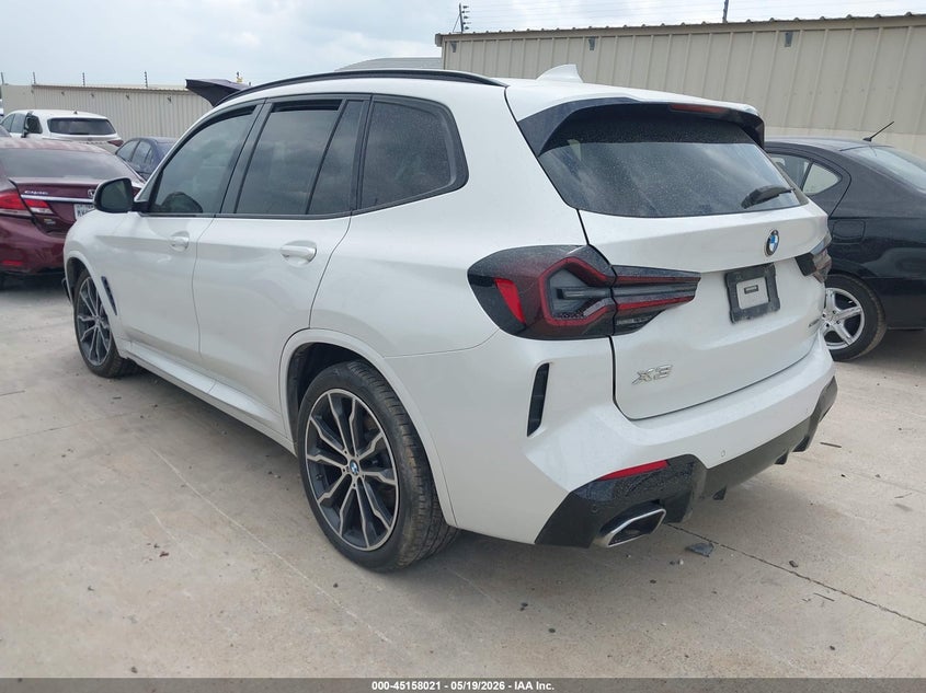 2022 BMW X3 VIN 5UX43DP08N9K07498 IAAI salvage auction — SIDE, Salvage (Texas), sold $4,400 on 2026-07-27 (photo 3)