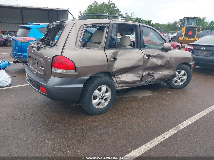 2006 Hyundai Santa fe VIN KM8SC13D26U070584 IAAI salvage auction — LEFT & RIGHT, Salvage (Mississippi), sold $25 on 2026-07-23 (photo 4)