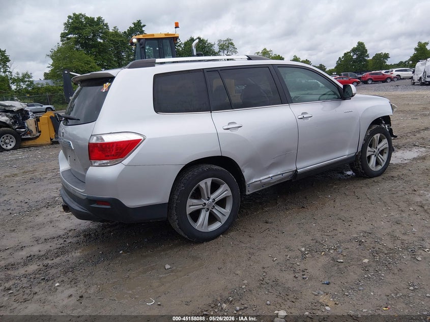 2012 Toyota Highlander VIN 5TDDK3EH5CS170478 IAAI salvage auction — RIGHT FRONT, Salvage (West Virginia), sold $3,350 on 2026-07-23 (photo 4)