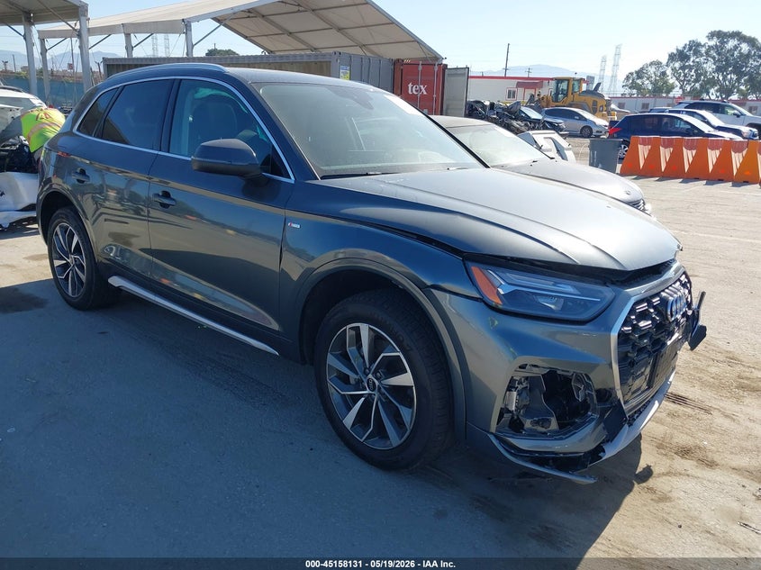 2023 Audi Q5 VIN WA1EAAFY8P2103536 IAAI salvage auction — FRONT END, Salvage (California), sold $13,300 on 2026-07-08 (photo 1)