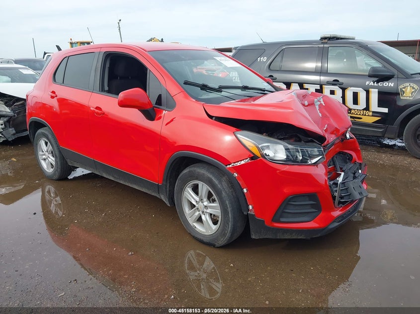 2020 Chevrolet Trax VIN KL7CJKSB1LB334435 IAAI salvage auction — FRONT END, Salvage (Texas), sold $1,050 on 2026-07-28 (photo 1)