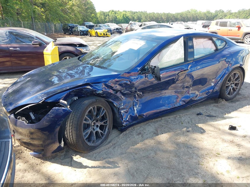 2024 Tesla Model s VIN 5YJSA1E52RF537273 IAAI salvage auction — LEFT FRONT, Salvage (South Carolina), sold $15,100 on 2026-07-14 (photo 2)