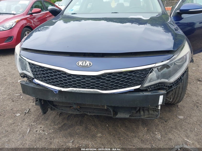 2016 Kia Optima VIN 5XXGT4L15GG009304 IAAI salvage auction — FRONT & REAR, Salvage (Rhode Island), sold $800 on 2026-07-07 (photo 6)