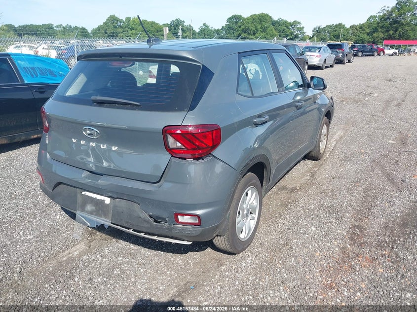2026 Hyundai Venue VIN KMHRB8A38TU427377 IAAI salvage auction — FRONT & REAR, Salvage (South Carolina), sold $6,275 on 2026-07-28 (photo 4)
