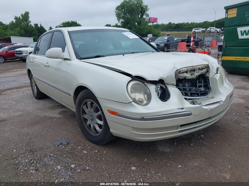 2005 Kia Amanti VIN KNALD124255082201 IAAI salvage auction — FRONT END, Clear (Oklahoma), sold $100 on 2026-07-22 (photo 1)