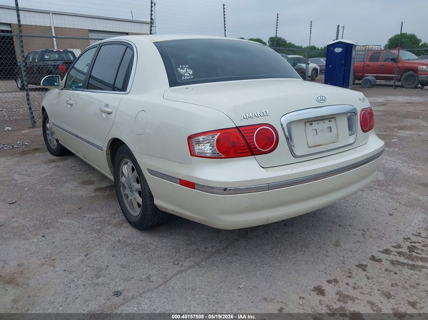 2005 Kia Amanti VIN KNALD124255082201 IAAI salvage auction — FRONT END, Clear (Oklahoma), sold $100 on 2026-07-22 (photo 3)