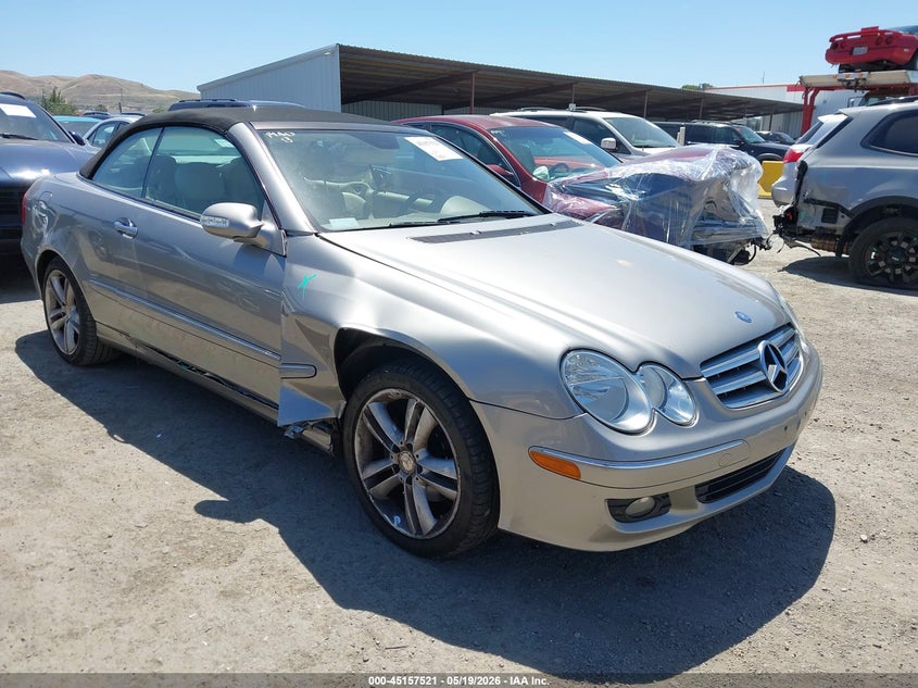 2008 Mercedes-benz Clk-class VIN WDBTK56F48F254186 IAAI salvage auction — RIGHT FRONT, Salvage (California), sold $1,150 on 2026-07-17 (photo 1)