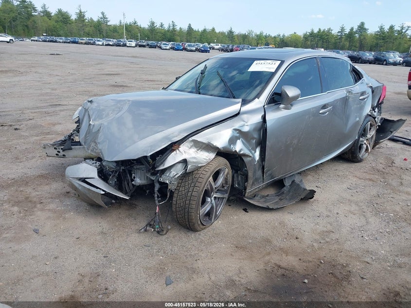 2017 Lexus Is VIN JTHCM1D24H5022602 IAAI salvage auction — FRONT & REAR, Salvage (Massachusetts), sold $650 on 2026-07-24 (photo 2)