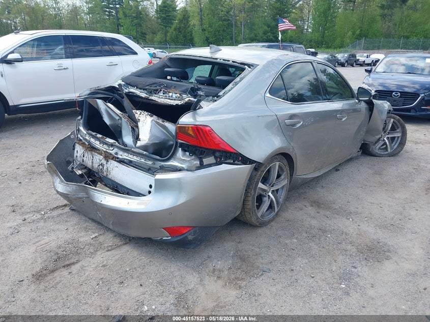 2017 Lexus Is VIN JTHCM1D24H5022602 IAAI salvage auction — FRONT & REAR, Salvage (Massachusetts), sold $650 on 2026-07-24 (photo 4)