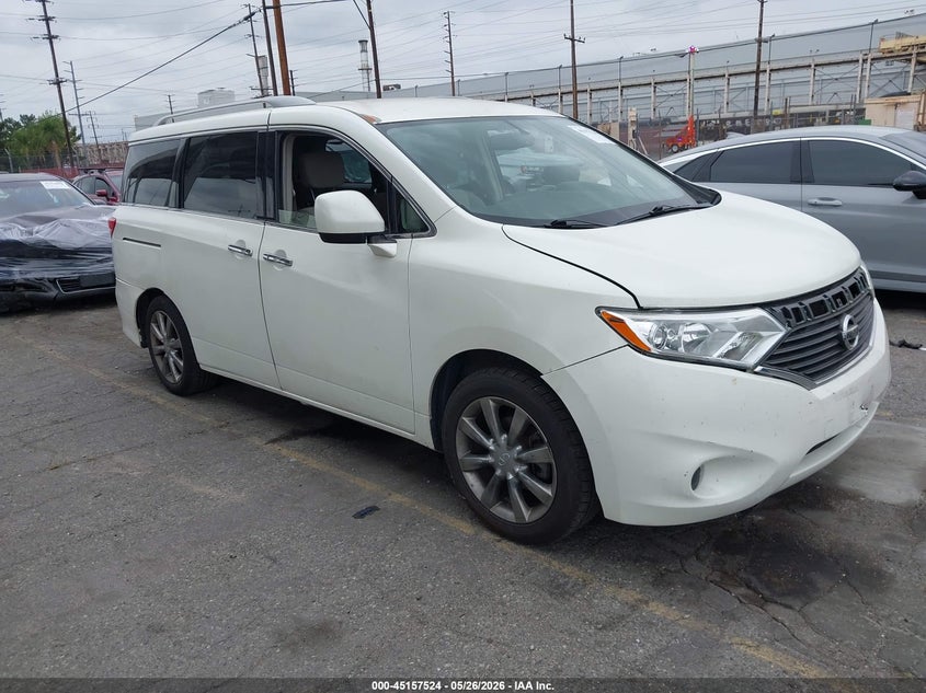 2012 Nissan Quest VIN JN8AE2KP6C9045010 IAAI salvage auction — FRONT & REAR, Salvage (California), sold $1,350 on 2026-07-07 (photo 1)