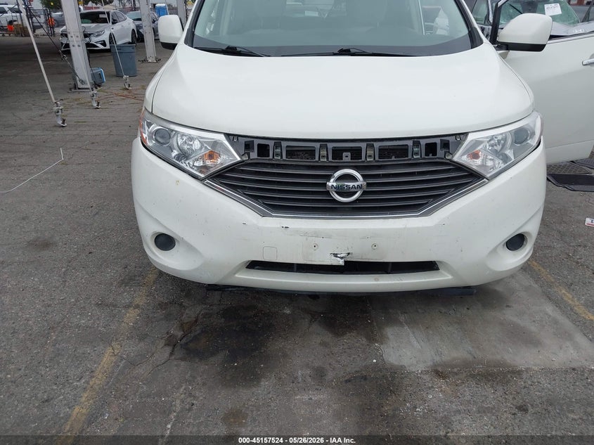 2012 Nissan Quest VIN JN8AE2KP6C9045010 IAAI salvage auction — FRONT & REAR, Salvage (California), sold $1,350 on 2026-07-07 (photo 6)