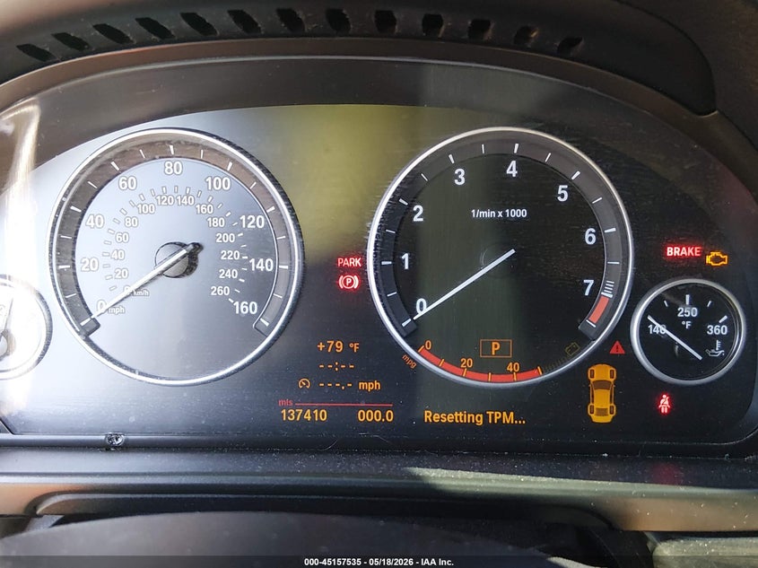 2011 BMW 5 series VIN WBAFR1C54BC738024 IAAI salvage auction — NORMAL WEAR, Salvage (Texas), sold $1,100 on 2026-07-17 (photo 7)