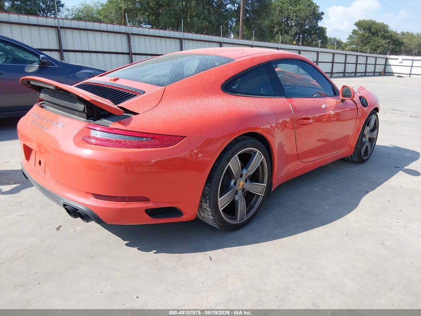 2017 Porsche 911 VIN WP0AA2A92HS107271 IAAI salvage auction — FRONT END, Salvage (Texas), sold $23,500 on 2026-07-14 (photo 4)