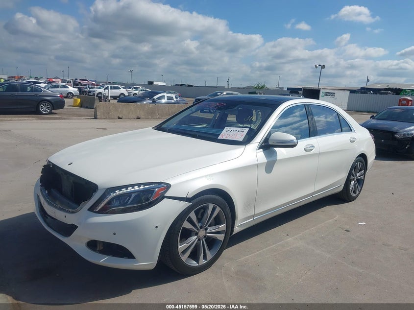 2016 Mercedes-benz S-klasse VIN WDDUG8CB4GA219675 IAAI salvage auction — RIGHT SIDE, Original (Texas), sold $8,650 on 2026-07-22 (photo 2)